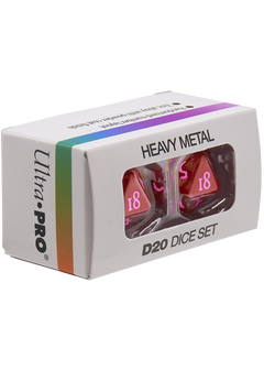 Dice Set - Heavy Metal Vivid Red d20 2ct