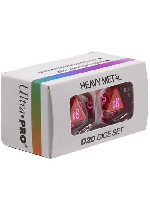 Dice Set - Heavy Metal Vivid Red d20 2ct