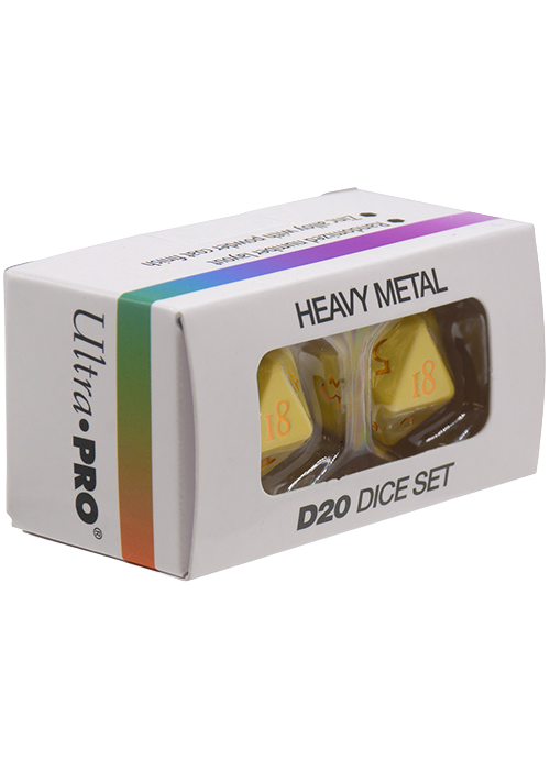 Dice Set - Heavy Metal Vivid Yellow d20 2ct