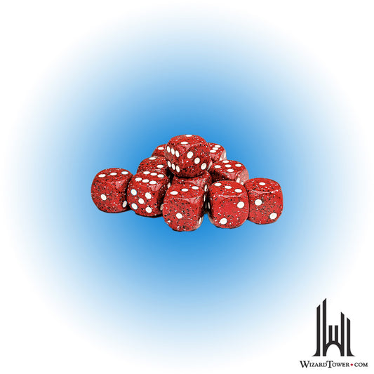 Dice Set - Speckled Lava Stone 16mm d6 12ct