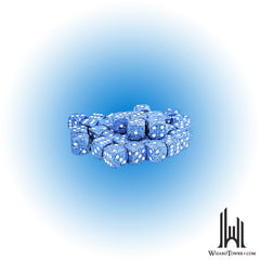 Dice Set - Speckled Ocean Stone 12mm d6 36ct