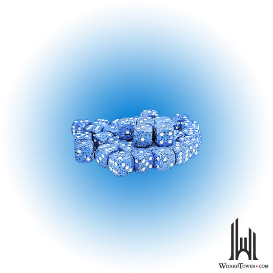 Dice Set - Speckled Ocean Stone 12mm d6 36ct