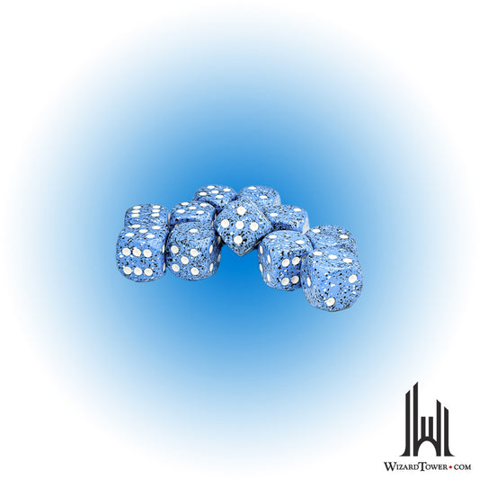 Dice Set - Speckled Ocean Stone 16mm d6 12ct