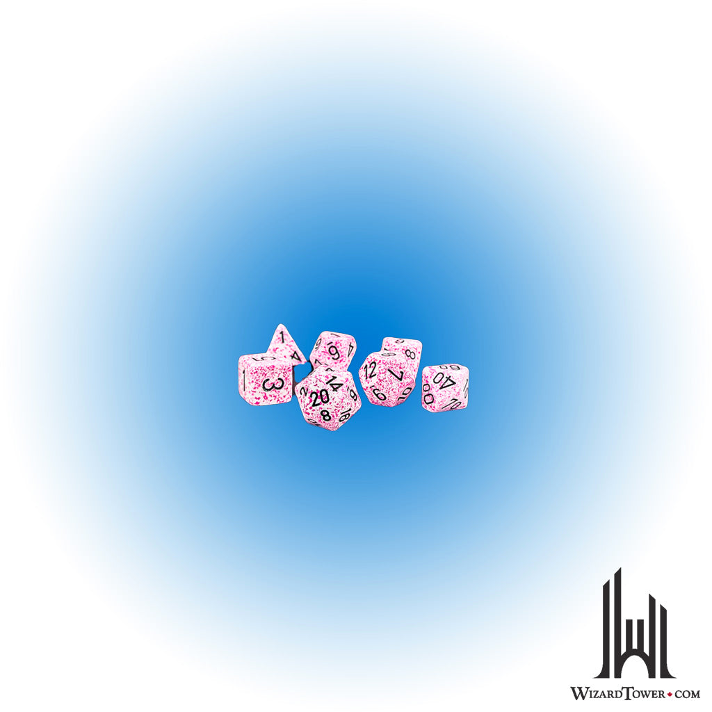 Dice Set - Speckled Pink 7ct