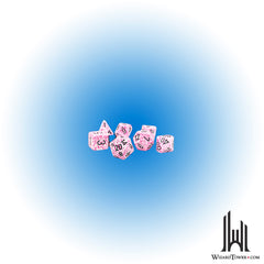Dice Set - Speckled Pink 7ct