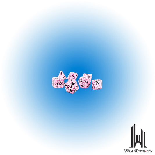 Dice Set - Speckled Pink 7ct