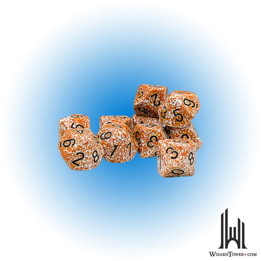 Dice Set - Speckled Rust d10 10ct