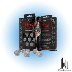 Dice Set - Tribal Pearl and Brown