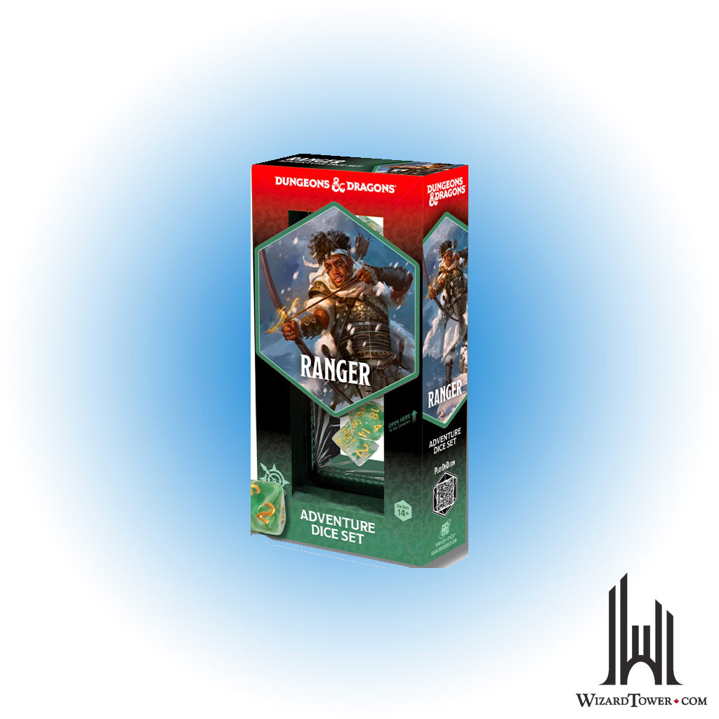 Dice Set - DnD Adventure Ranger White / Green 14ct