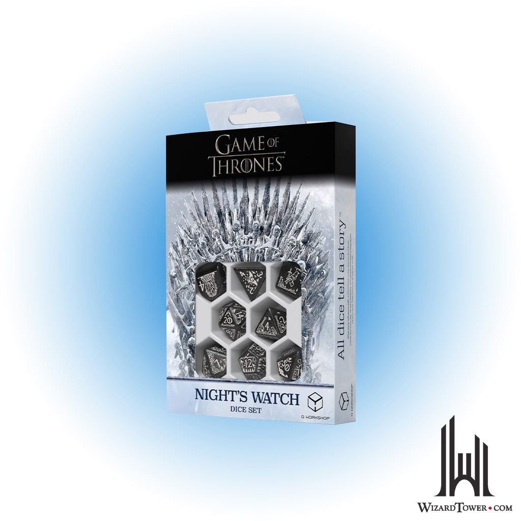 Dice Set - Game of Thrones Nights Watch 7ct