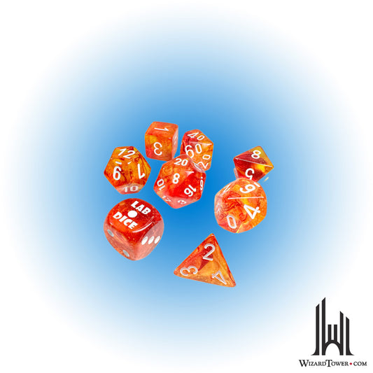 Dice Set - Nebula Molten / White 7ct