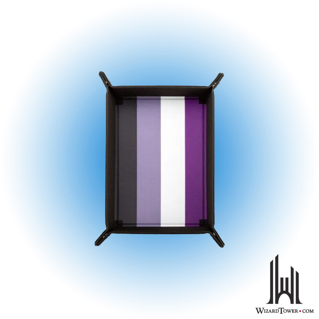 Dice Tray - Fold Up Velvet Pride Asexual
