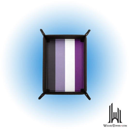 Dice Tray - Fold Up Velvet Pride Asexual