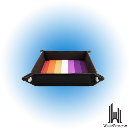Dice Tray - Fold Up Velvet Pride Lesbian