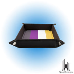 Dice Tray - Fold Up Velvet Pride Nonbinary