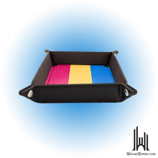 Dice Tray - Fold Up Velvet Pride Pansexual