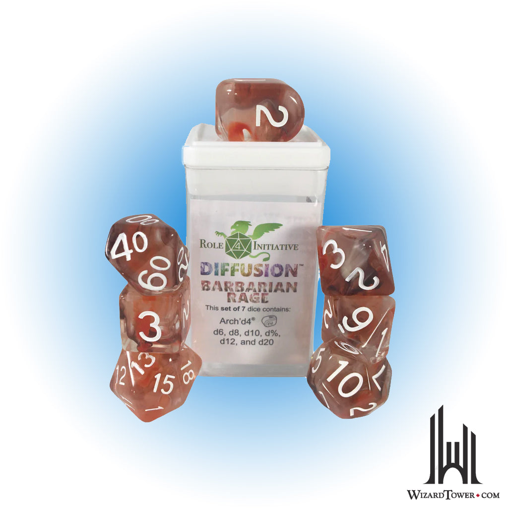 Dice Set - Diffusion Barbarian Rage 15ct