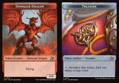 Dinosaur Dragon (0004) // Treasure (0011) Double-Sided Token