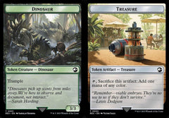 Dinosaur (0001) // Treasure (0002) Double-Sided Token - Foil