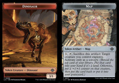 Dinosaur (0009) // Map (0017) Double-Sided Token - Foil