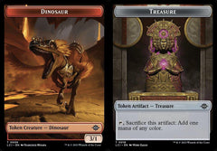 Dinosaur (0009) // Treasure (0002) Double-Sided Token - Foil