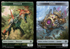 Dinosaur (0010) // Gnome (0016) Double-Sided Token - Foil