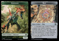 Dinosaur (0010) // Map (0017) Double-Sided Token - Foil