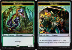 Dinosaur (011) // Treasure (011) Double-Sided Token (FNM) - Foil
