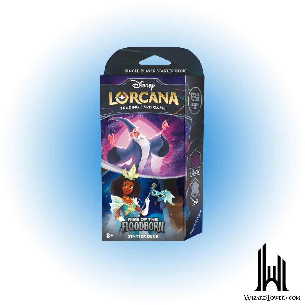 Disney Lorcana Rise of the Floodborn Starter Deck - Amethyst / Steel