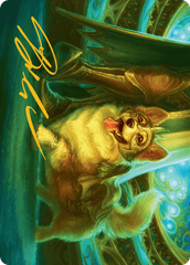 District Mascot (30/54) Art Card (ADFT) - Gold-Stamped Signature