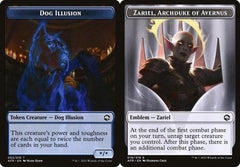 Dog Illusion (003) // Zariel, Archduke of Avernus Emblem (019) Double-Sided Token - Foil