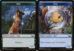 Dog (010) // Fish (004) Double-Sided Token - Foil
