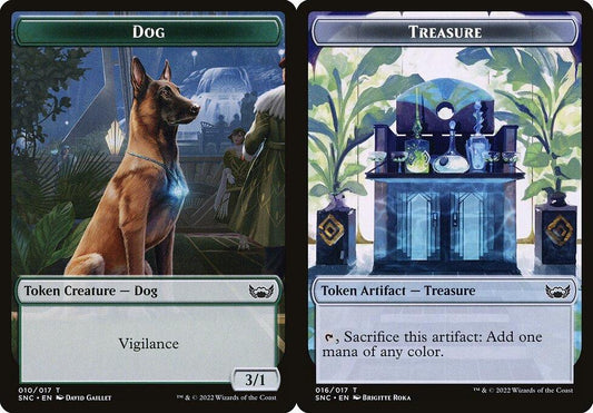 Dog (010) // Treasure (016) Double-Sided Token - Foil