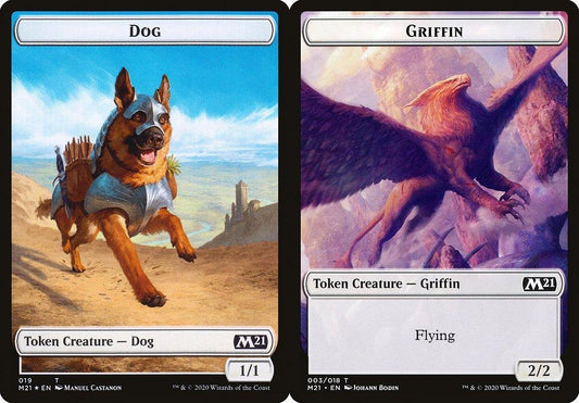 Dog (019) // Griffin (003) Double-Sided Token - Foil