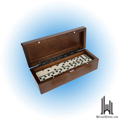 Dominoes - Ivory in Magnetic Wooden Box