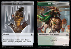Domri Rade Emblem (0020) // Elf Knight (0015) Double-Sided Token - Foil