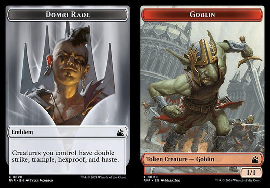 Domri Rade Emblem (0020) // Goblin (0008) Double-Sided Token - Foil