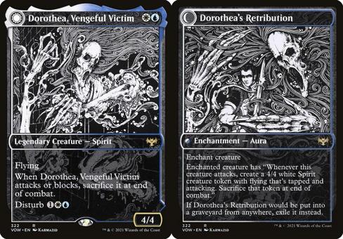 Dorothea, Vengeful Victim // Dorothea's Retribution (322) (Showcase) - Foil