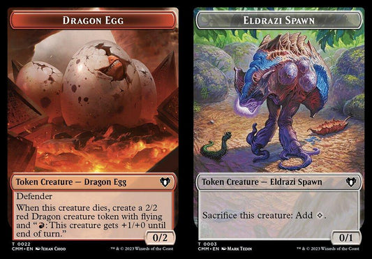 Dragon Egg (0022) // Eldrazi Spawn (0003) Double-Sided Token