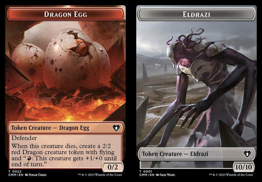 Dragon Egg (0022) // Eldrazi (0001) Double-Sided Token - Foil