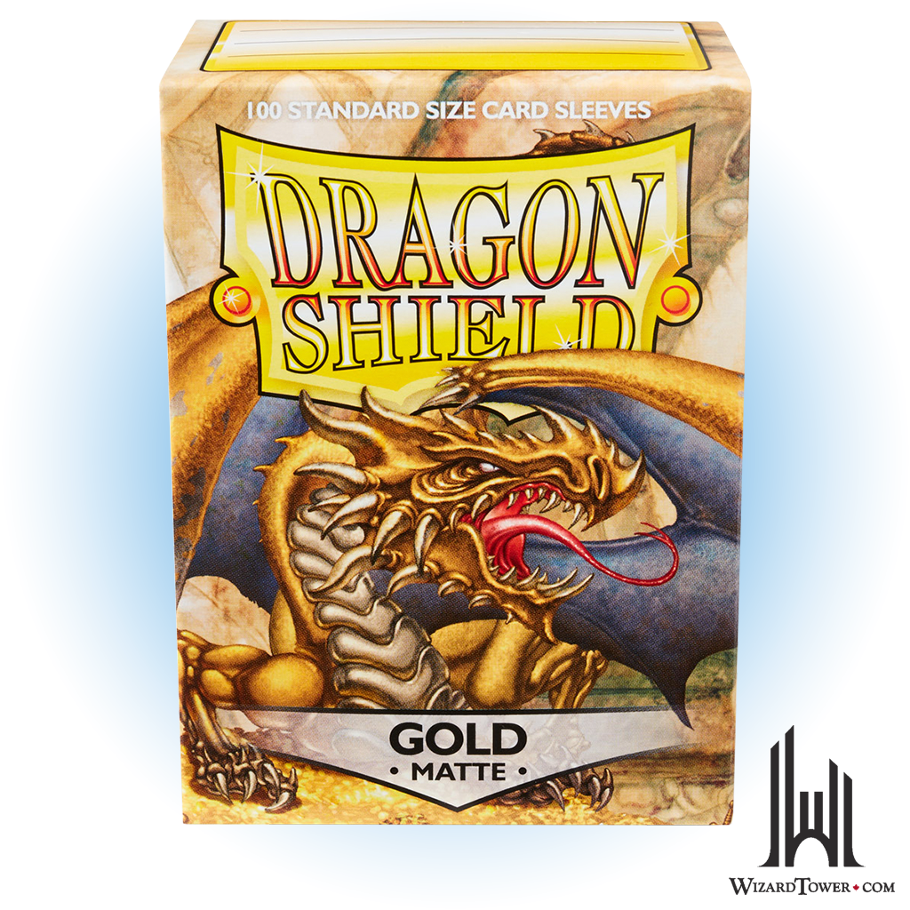 Deck Protectors - Dragon Shield Matte Gold 100ct
