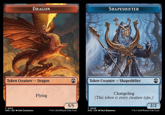 Dragon (0012) // Shapeshifter (0008) Double-Sided Token