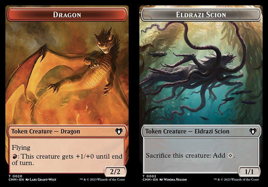 Dragon (0020) // Eldrazi Scion (0002) Double-Sided Token - Foil