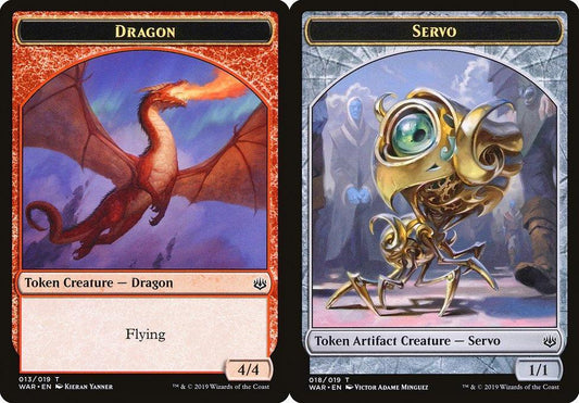 Dragon (013) // Servo (018) Double-Sided Token