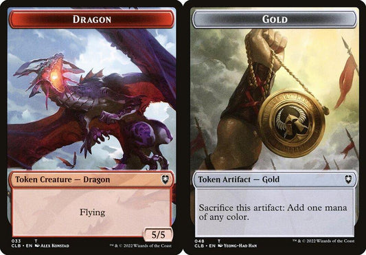 Dragon 033) // Gold (048) Double-Sided Token