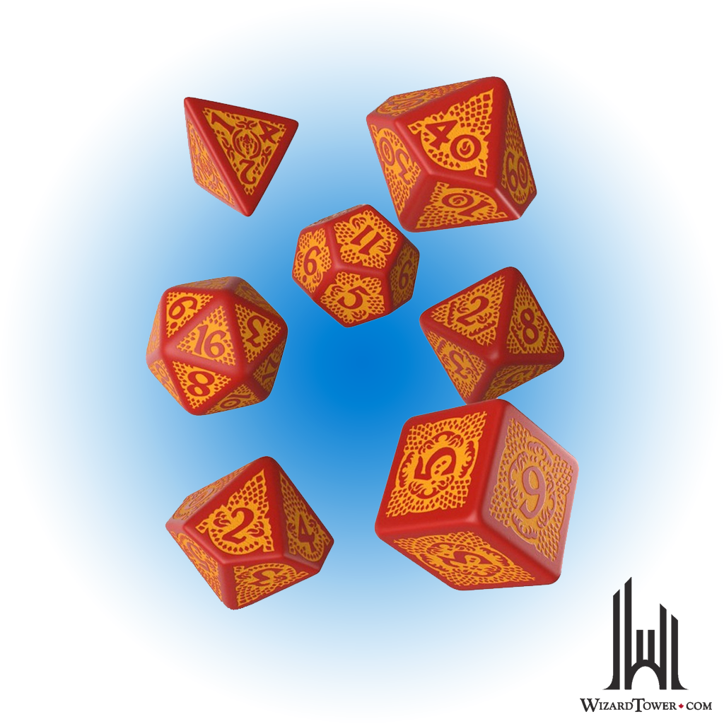 Dice Set - Dragons Slayer Red / Orange 7ct