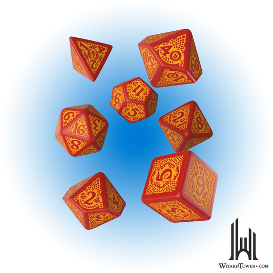Dice Set - Dragons Slayer Red / Orange 7ct