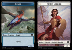 Drake (0012) // Human Soldier (0006) Double-Sided Token - Foil