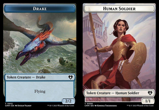 Drake (0012) // Human Soldier (0006) Double-Sided Token - Foil