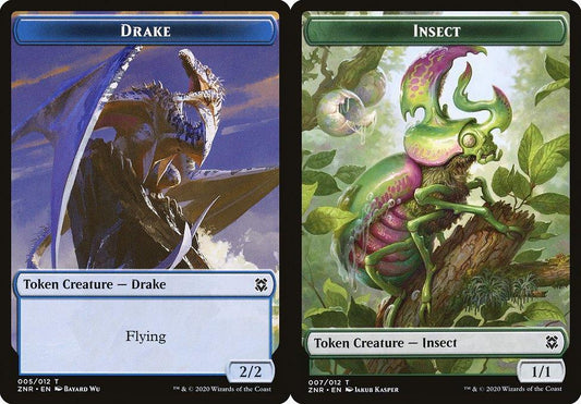 Drake (005) // Insect (007) Double-Sided Token - Foil
